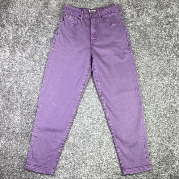 Tommy Hilfiger Denim - Tommy Jeans Women’s 26X26.5* Purple Tapered High Rise Vintage